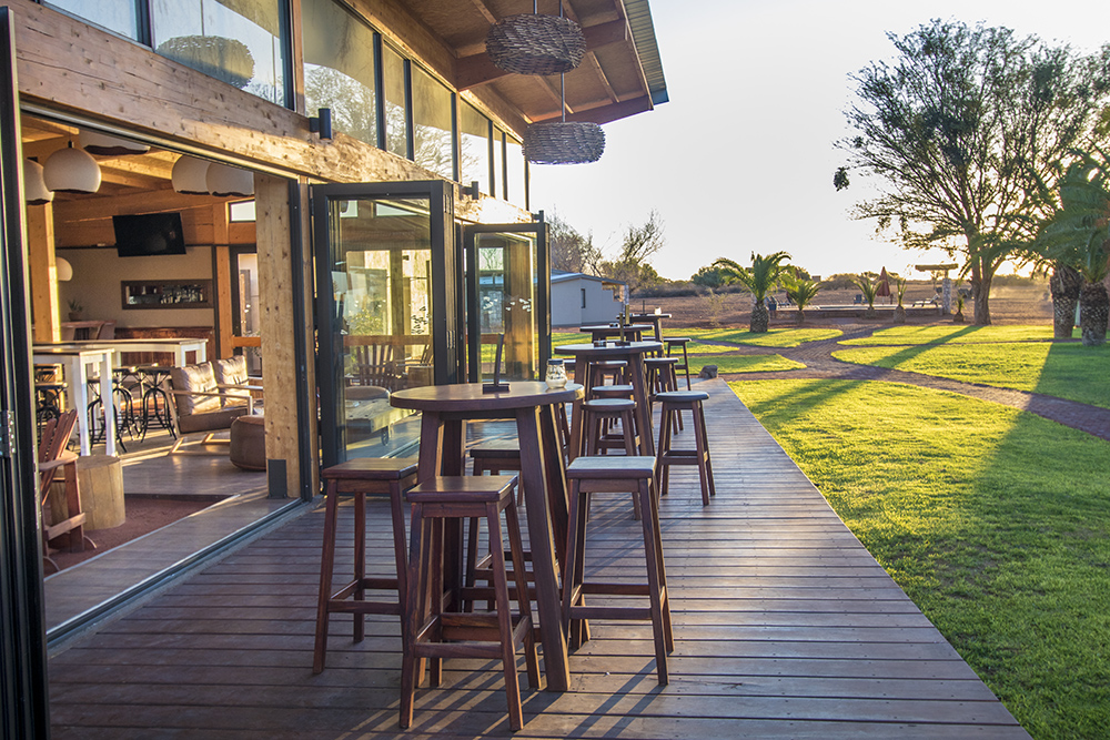 Bar area at the Anib lodge