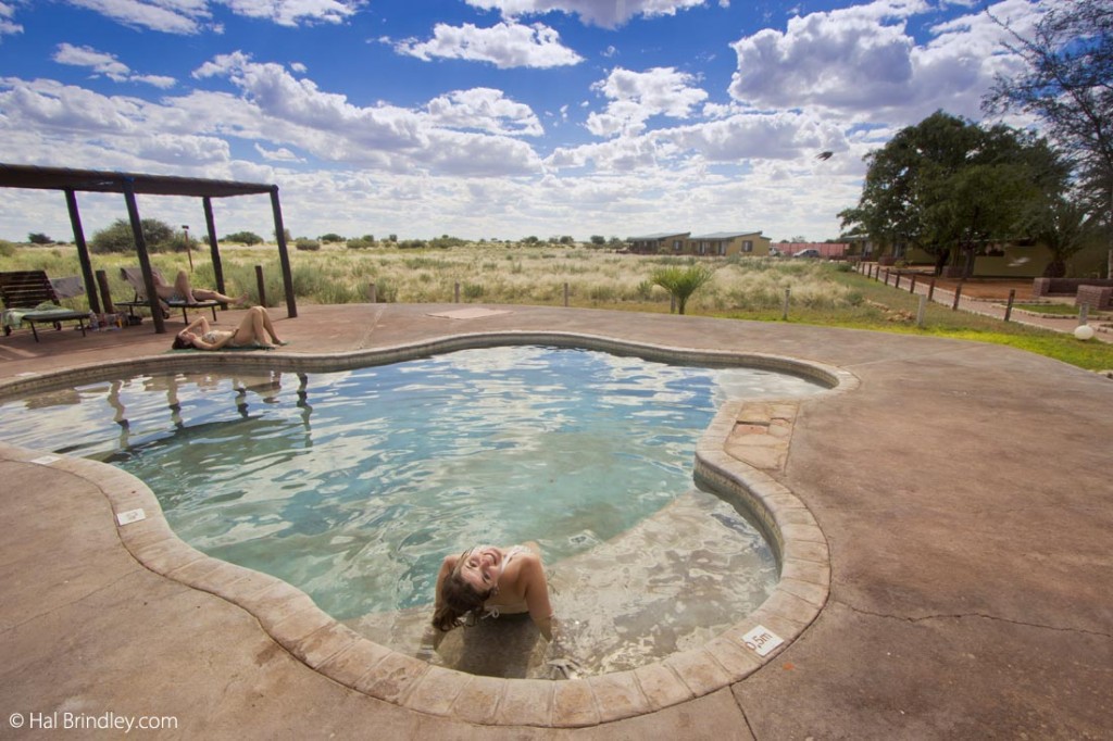 The lodge pool