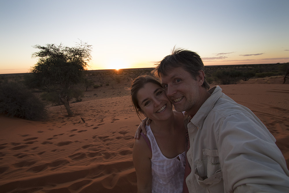  Kalahari sunset on a Namibian safari