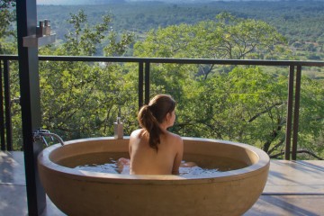 The greatest bathtub ever: The Outpost Lodge