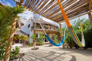 Hammocks in the garden for a lazy day