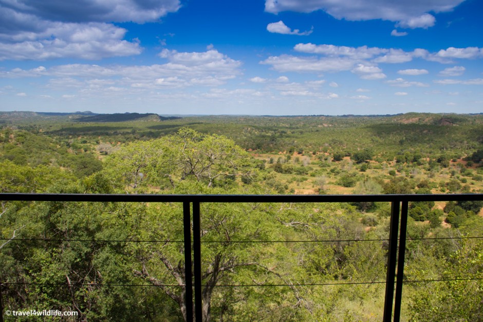 The view from our room at the Outpost Lodge