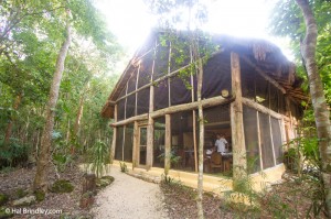 The restaurant at Hotel Puerta Calakmul