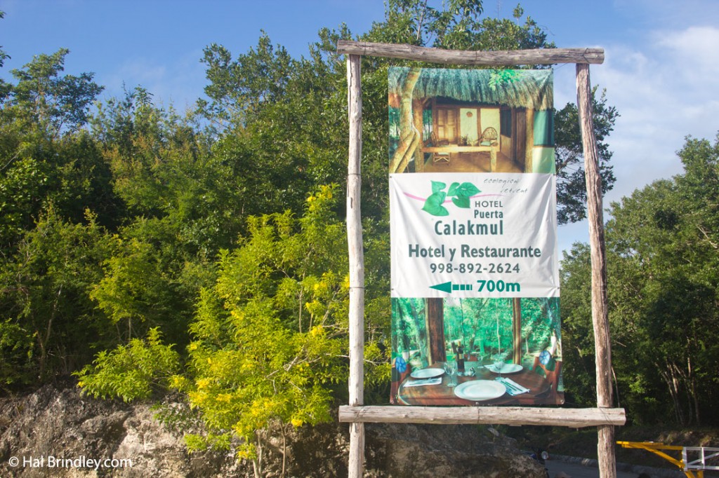 Entrance to Hotel Puerta Calakmul