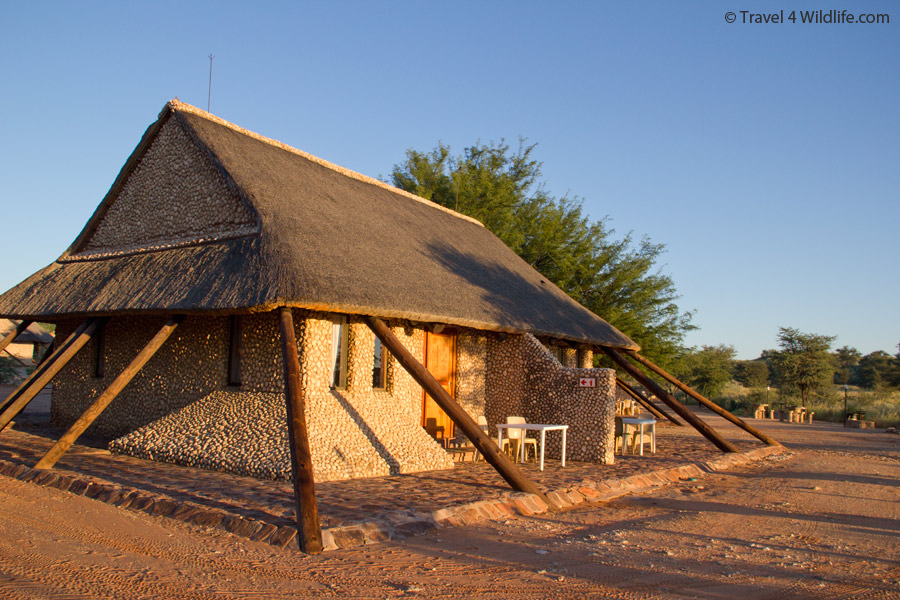 A chalet at Twee Rivieren rest camp, Kgalagadi