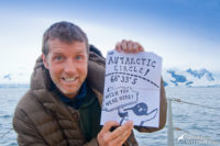 Hal Brindley, wildlife photographer, sailing in Antarctica