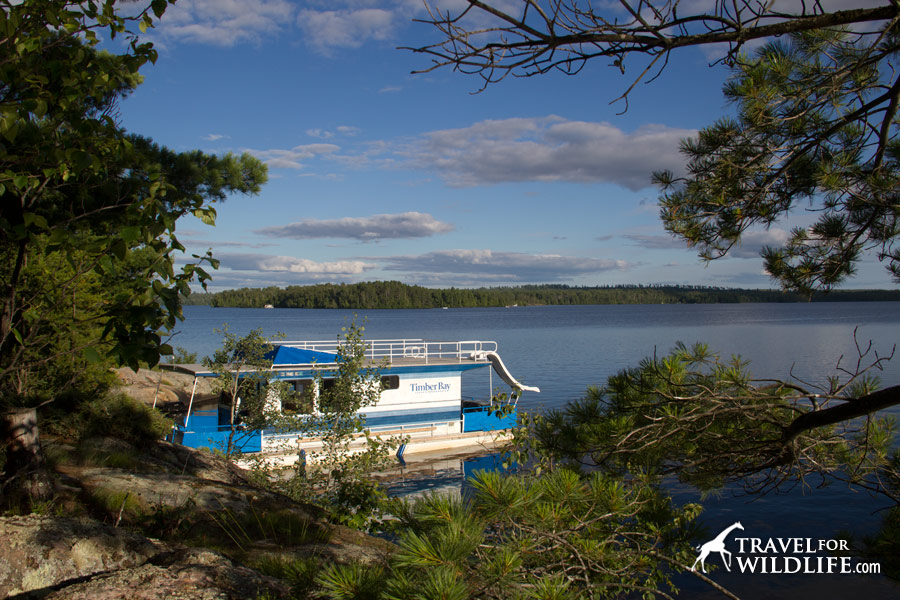 Our houseboat on Birch Lake