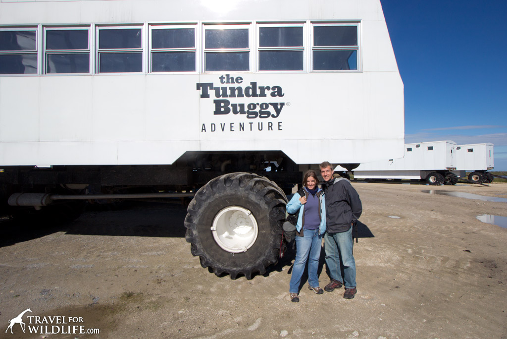 This is the Tundra Buggy that took us out to see polar bears in the middle of summer!