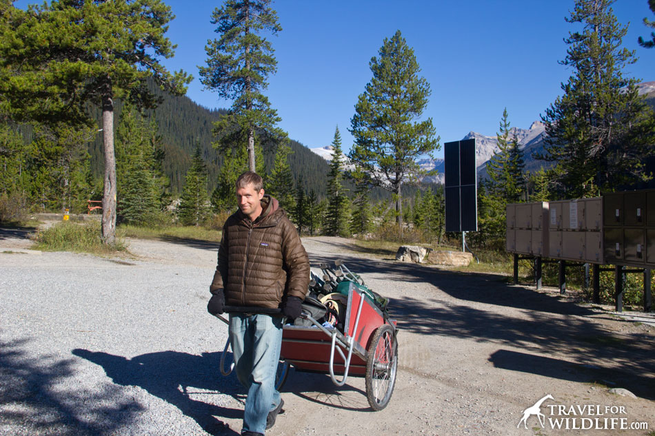 Leaving the Yoho campsite