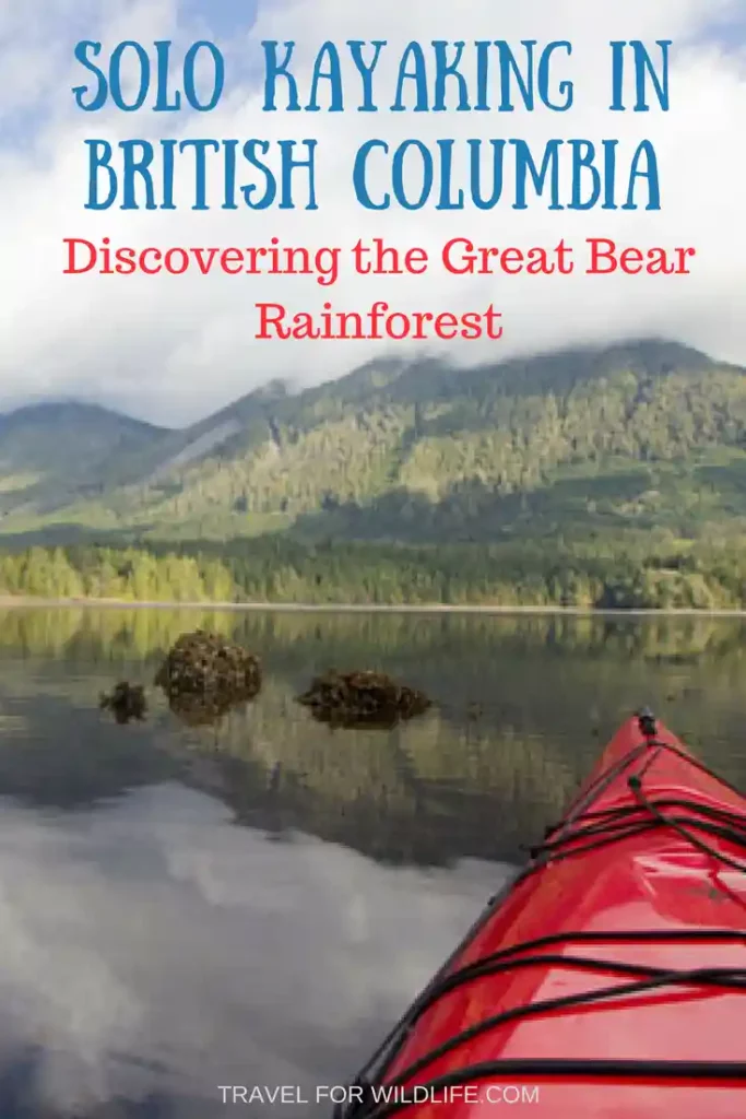 Kayaking solo in British Columbia