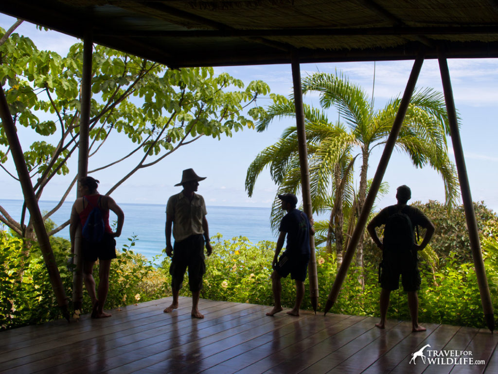 ocean views at the yoga platform