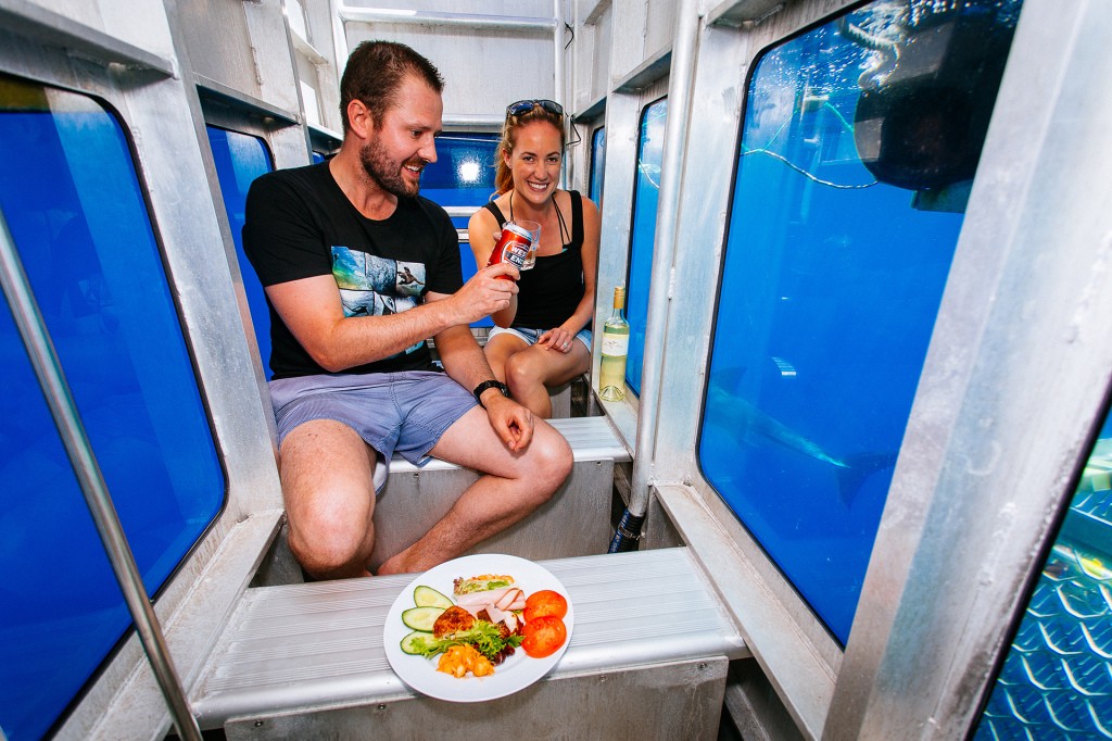 Viewing sharks and staying dry