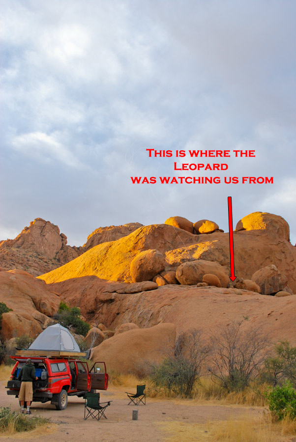 Our campsite at Spitzkoppe 