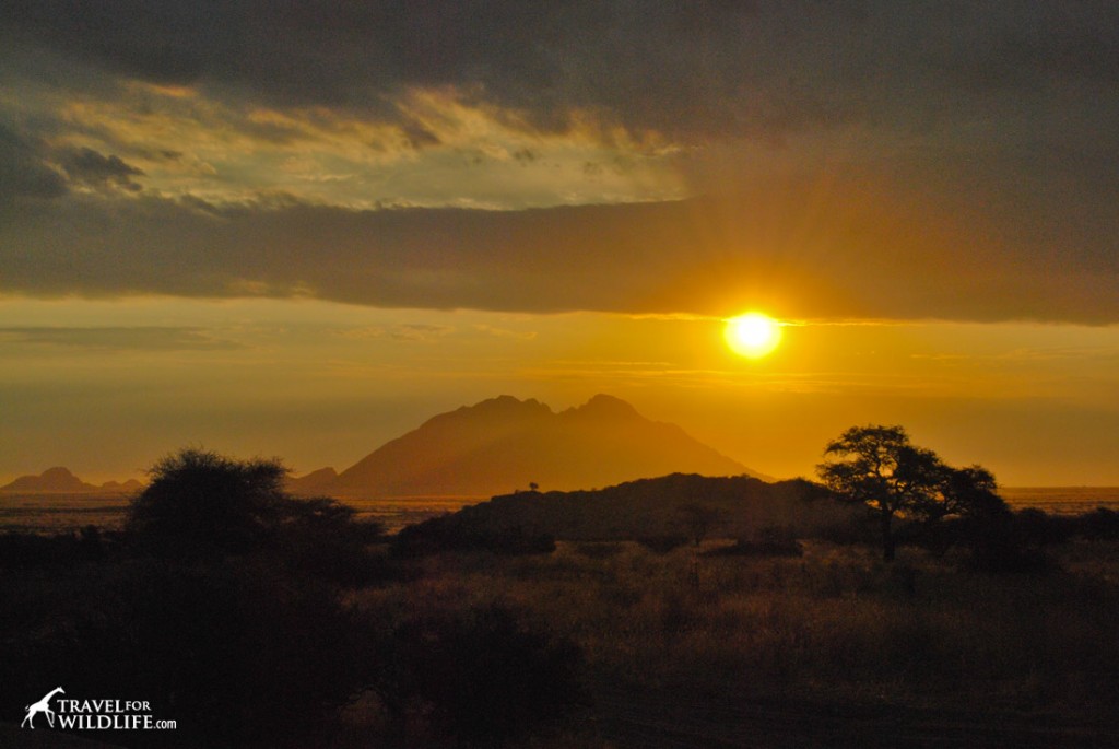 The sunset view from our campsite