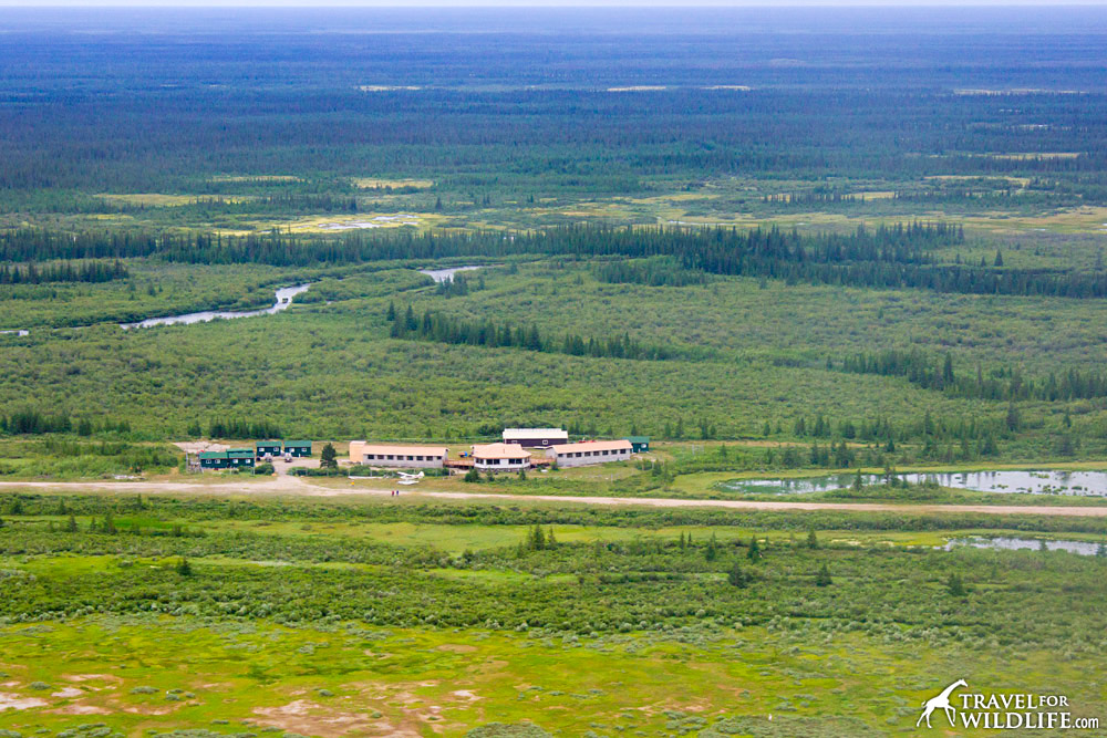 Nanuk lodge from the air