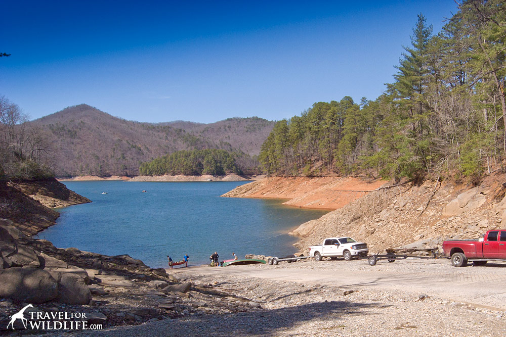 kayak camping in the great smoky mountains national park on fontana lake