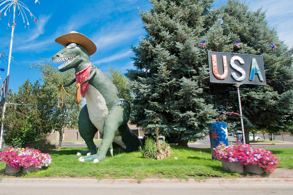 dinosaur tourism in Vernal, Utah, USA. © Hal Brindley