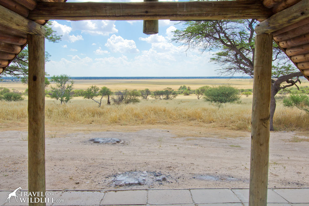 Bosobogolo 02 view from campsite, Kalahari camping in Botswana