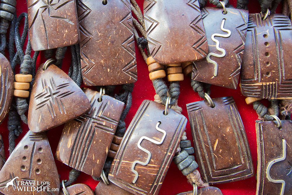 Coconut shell necklaces, Nicaragua