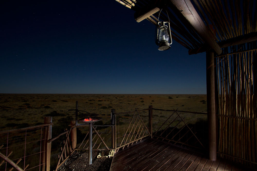 The Kalahari during full moon