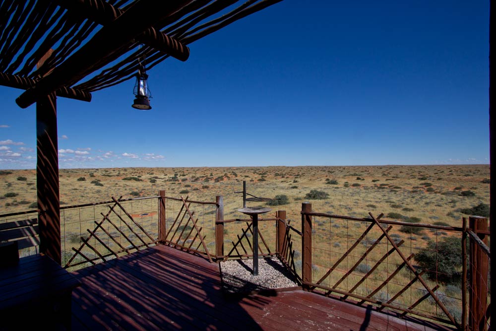 Kalahari camp cabin deck