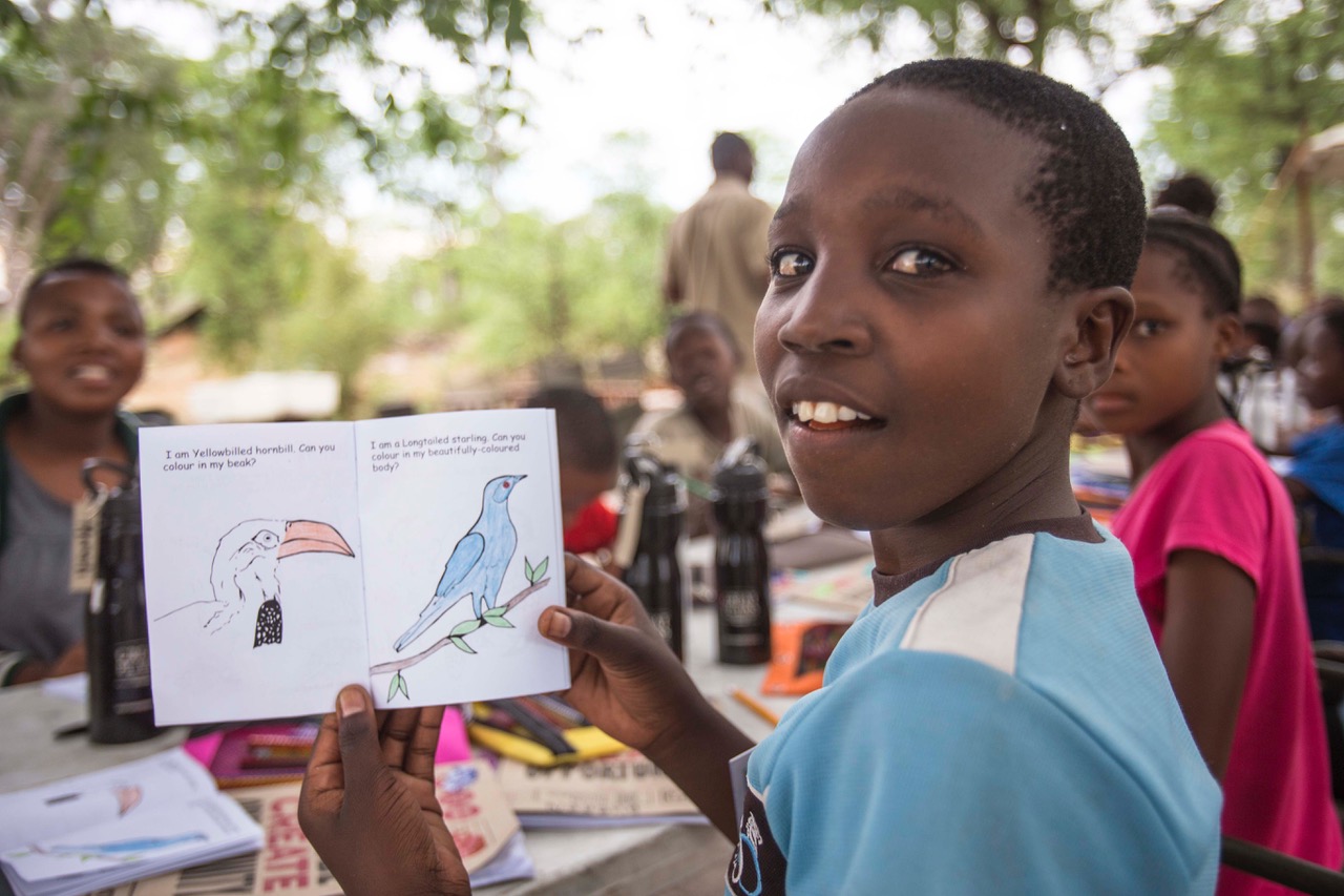 Children in Botswana learning about the natural world at the many nature camps