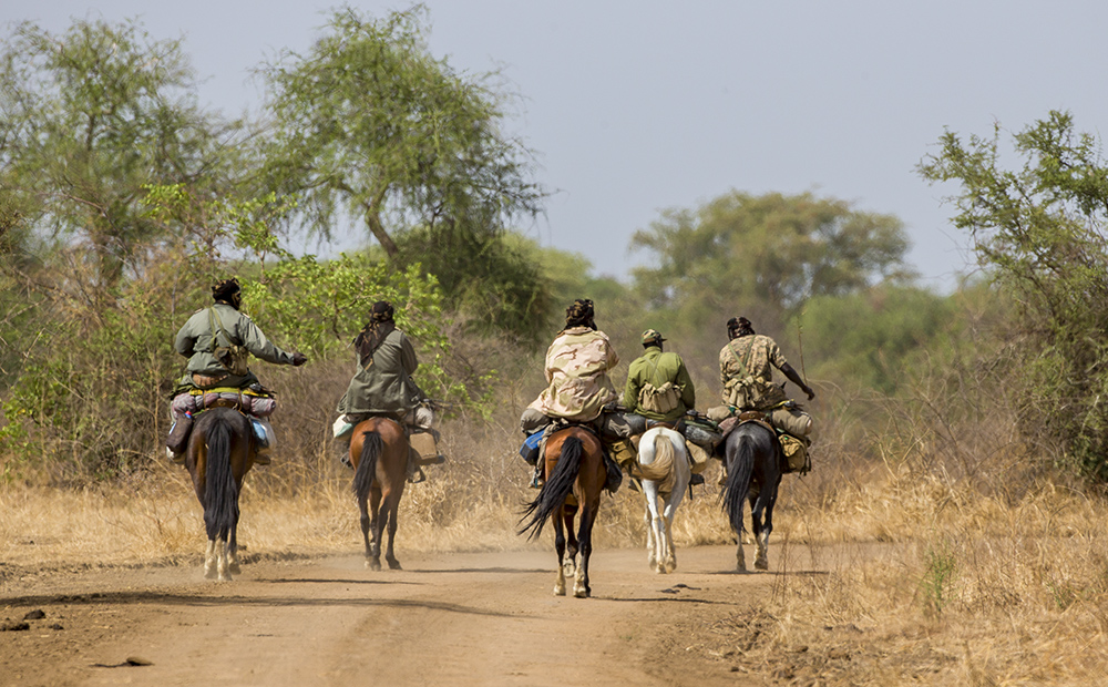 Zakouma National Park rangers on patrol