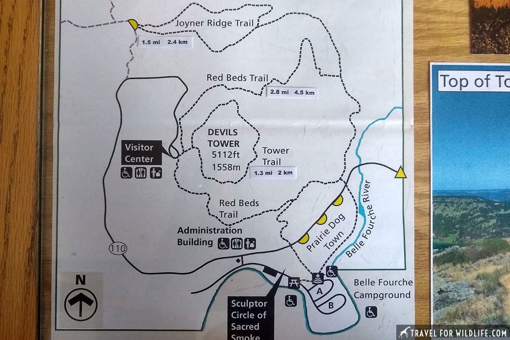 devils tower map