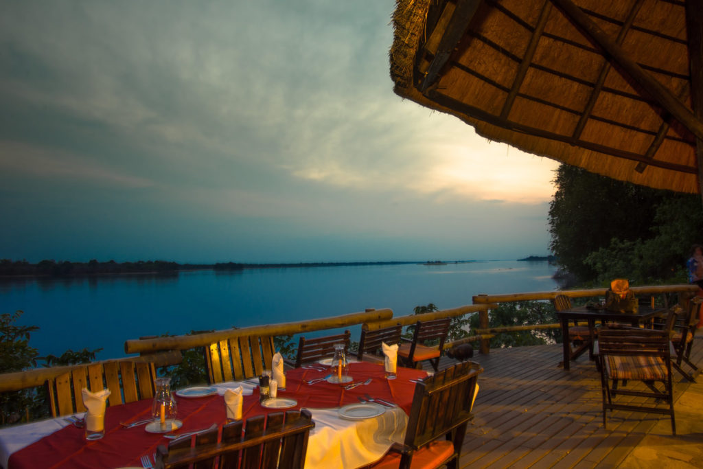 River view from restaurant outside area