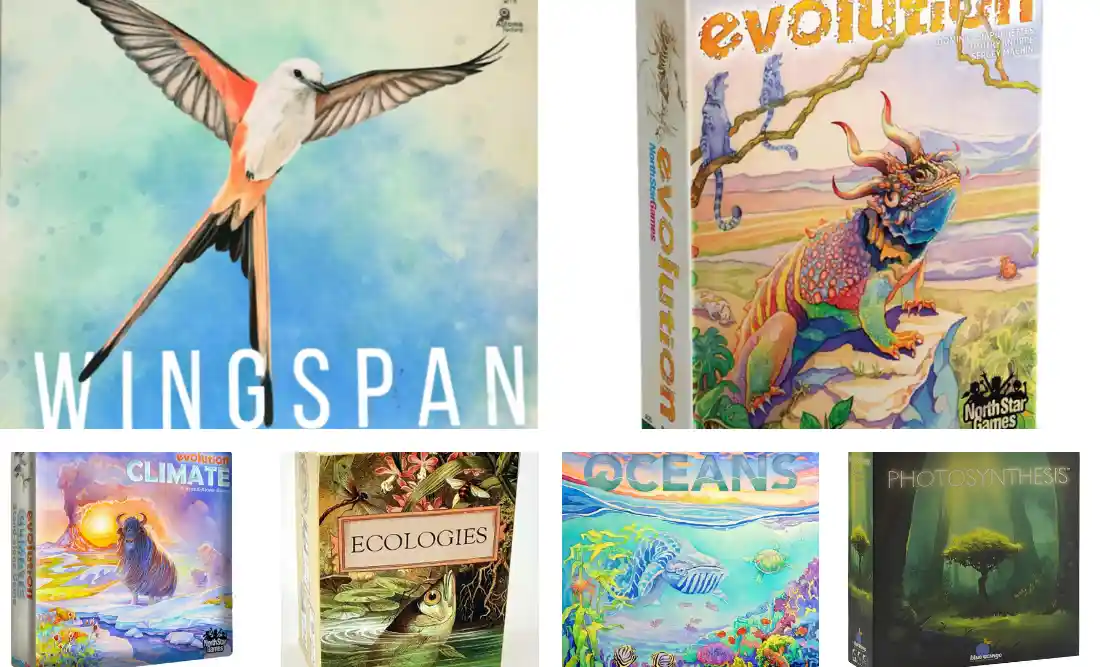 six nature inspired board games cover