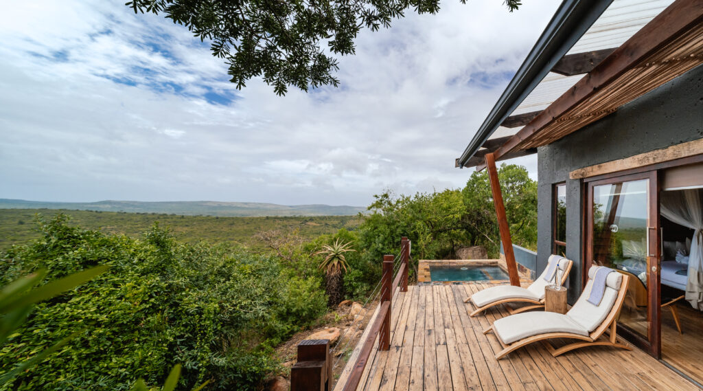 Deck overlooking the savannah