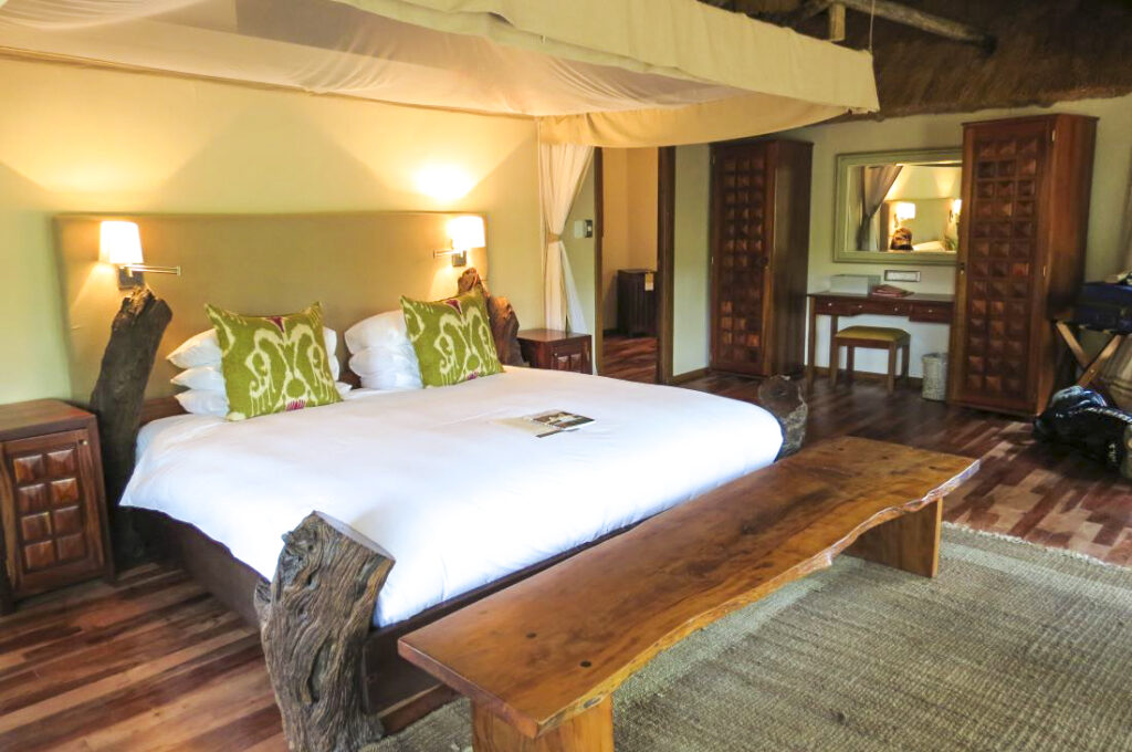 Bedroom at Ulusaba safari lodge