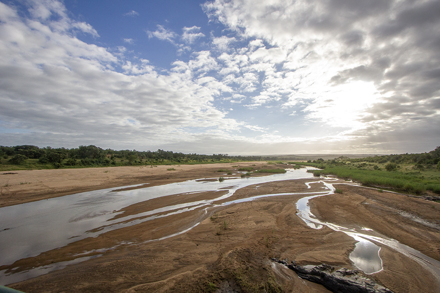 River with sandbank