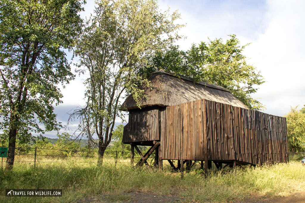 bird hide in Panda Maria rest camp Kruger