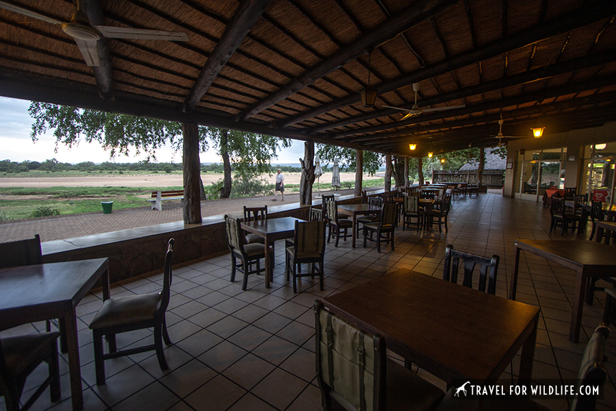 restaurant patio with views of river