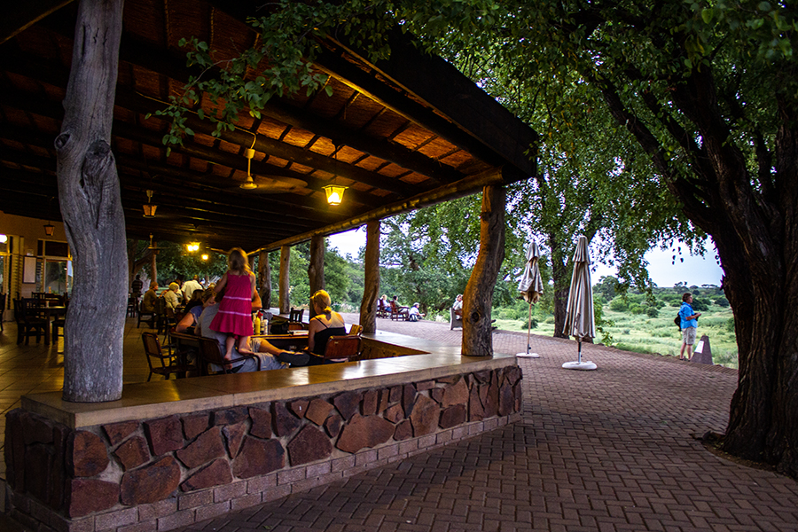 porch and outside of restaurant