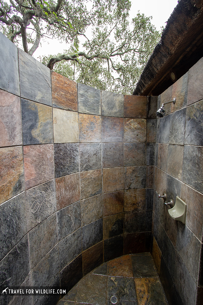 outdoor tiled shower