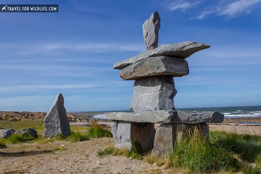 Inukshuk on the shore