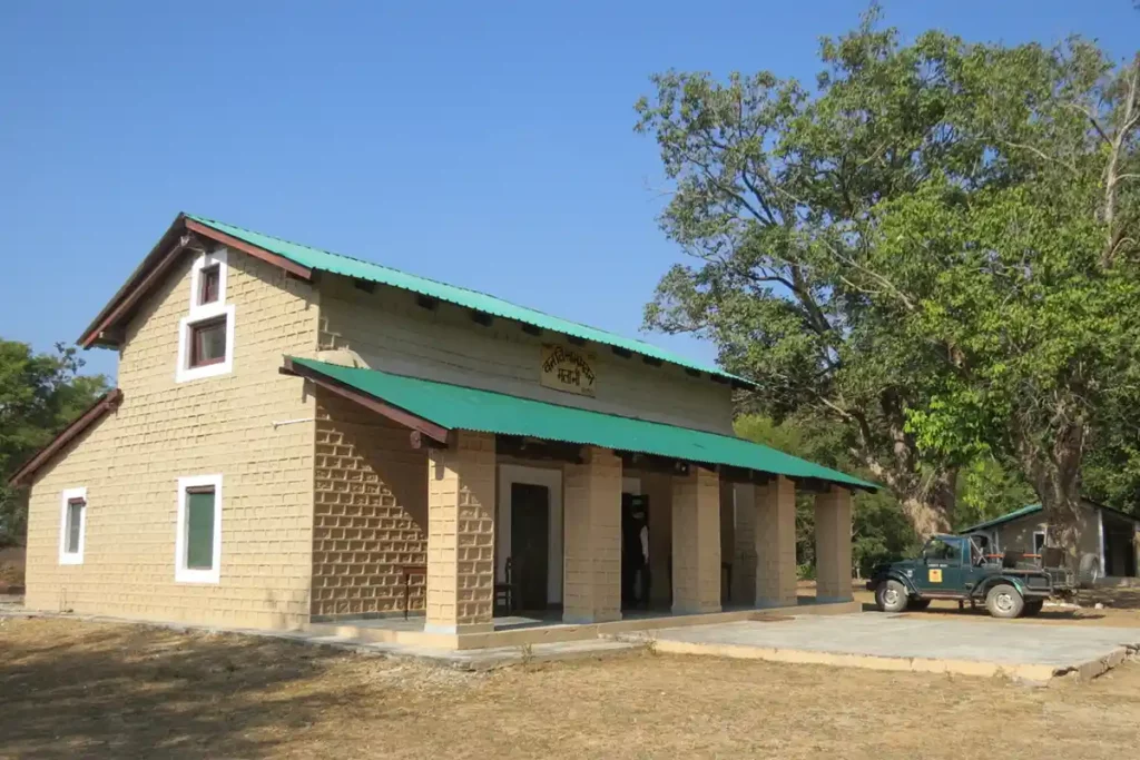 forest rest house building in Corbett National Park