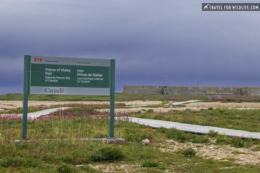 Prince of Wales fort sign