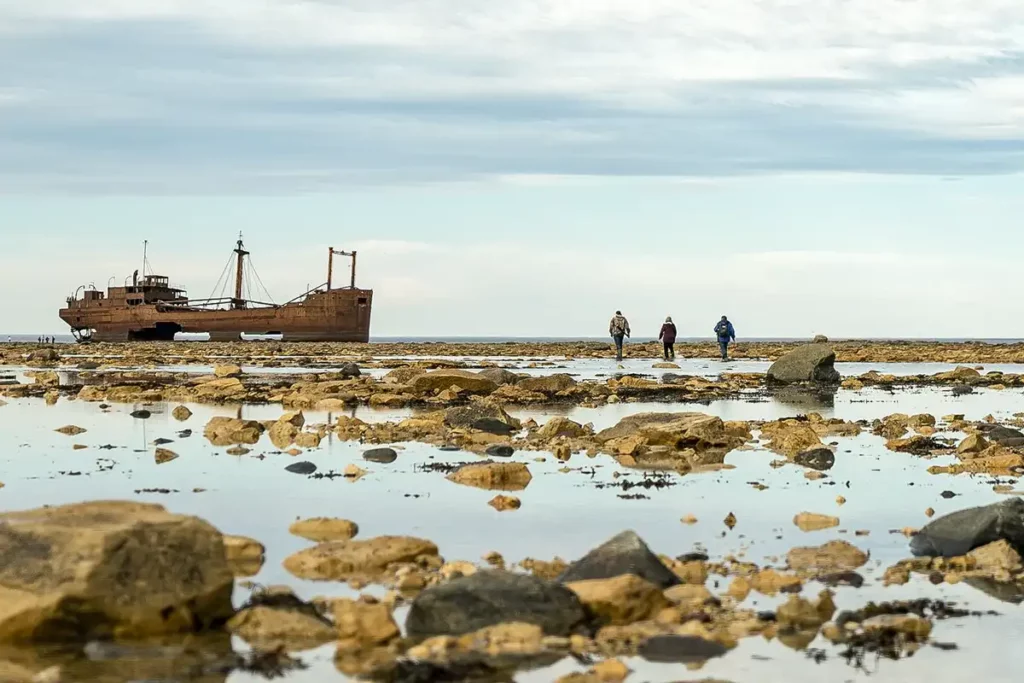 shipwreck on the shore