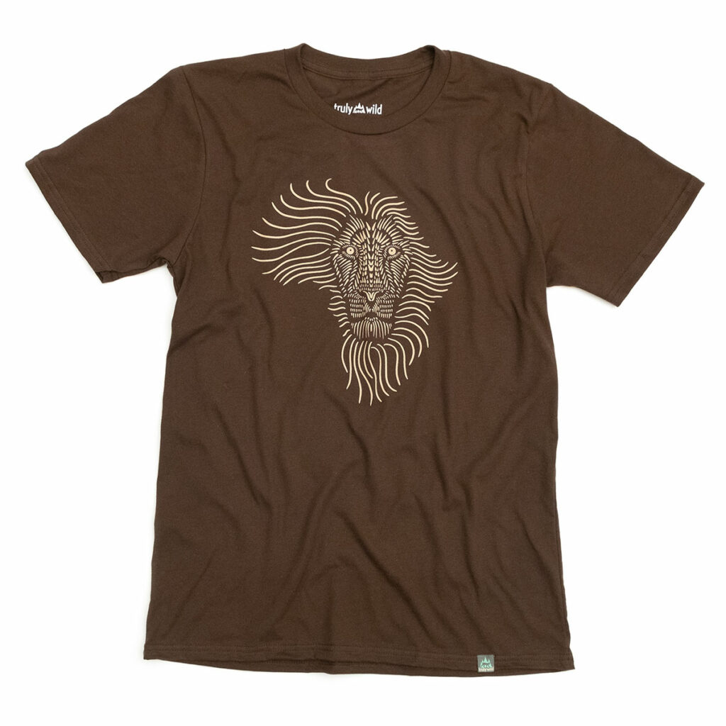 Wild Lion tee by Truly Wild